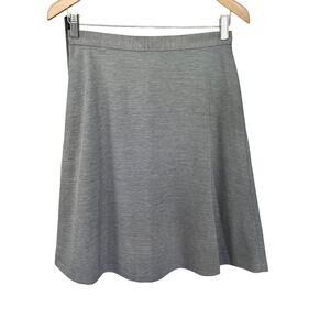 Indivi Gray A-line Skirt Size 40 Made in Japan Japanese Luxury Designer